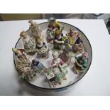 A Collection of Late XIX - Early XX Century Miniature Figures, mainly Continental, in period