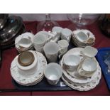 An 1886 Commemorative Tea Set, celebrating the appointment of W. Youngman Esq. as first major of