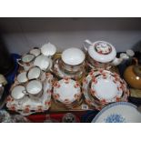 A Circa 1930's Thirty-Two Piece Sutherland Tea Service, decorated with gilt banding and floral