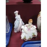 Royal Worcester "Masquerade" Figurine, and Royal Doulton "Country Rose" HN 3221.