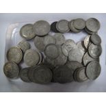 Three Pounds and Thirty Pence (total face value) of pre-1947 silver coins.