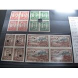 Southern Rhodesia Stamps on Stock Card. George VI 1937 S. G. 40, ½D green, S. G. 41, 1D scarlet,