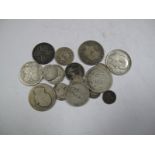 One Pound and Seven and a Halfpence (total face value) of pre-1920 silver coins.