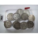 Eight Queen Victoria Crowns; Jubilee Head or Old Head. All round fine, occasionally polished. Four