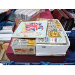 An Interesting Array of Cigarette Cards, boxed by type and offered in two very well filled shoe