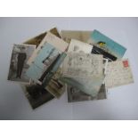 Arras Trenches (Blackpool) and Budden 1912. Thirteen further military/shipping interest postcards,