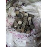 A Quantity of Water Damaged Coins, regularly foreign and sometimes current.