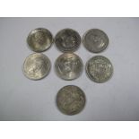 Crowns: 1935, 1937, 1951 (two coins), 1953, 1960 and 1965. F to Unc. (7)