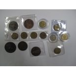 Brass Threepences: 1946 (four coins), 1949 (two coins), 1950 and 1951. Average circulated,