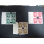Southern Rhodesia Stamps 1924-29, ½d blue green SG 1, 1d bright rose SG 2 and 1½d bistre brown SG 3,