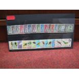 Stamps of Gambia: 1953 QEII SG 171-185, ½d to 10/-, very lightly mounted mint set of fourteen with