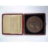 An Impressive Bronze Medal to Commemorate Queen Victoria's Jubilee in 1887. In plush fitted case