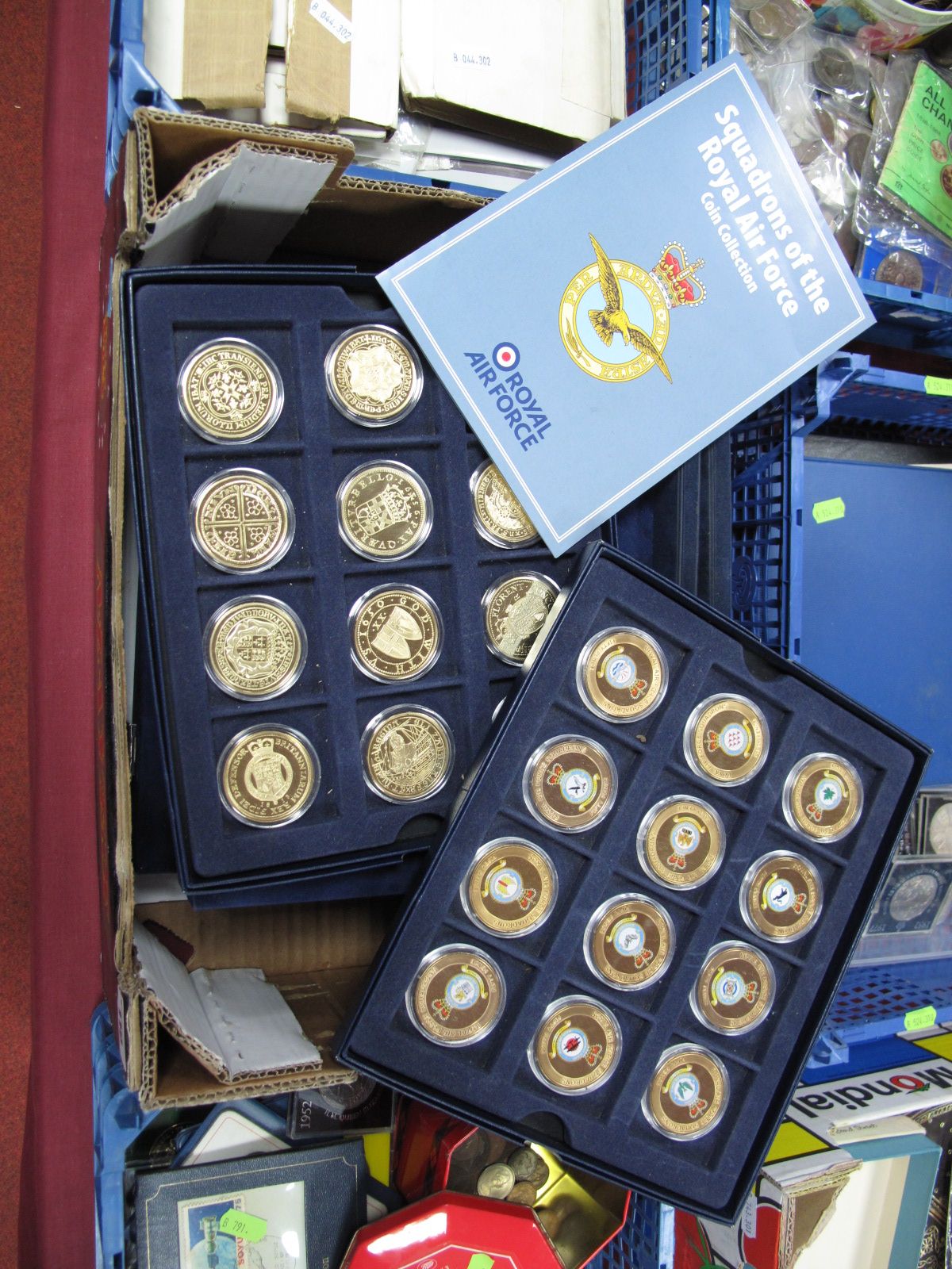 "Squadron of the Royal Air Force". An Attractive Collection of Gold on Copper 'Coins' by