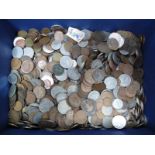 A Quantity of Mixed Base Metal GB and Foreign Coins. There is a considerable quantity of