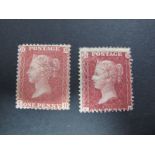 GB 1855 Penny Red Stars SG 40, mounted mint L.H. and L.K. Cat £90.