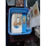 A Maria Teresa Thaler (restrike). A 1953 plastic set of coins. A selection of other presentation