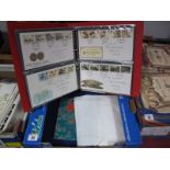 A Small Accumulation of Stamp Material, including approximately 125 GB FDC's (handwritten) from