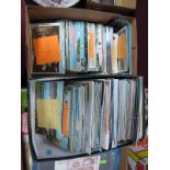 An Array of Topographical Postcards, in two shoe boxes.