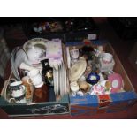 Regal Spencer Teapot, Tetley Tea Folk mug, dinner ware, other ceramics, bonsai tree, etc:- Two