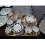 An Early XX Century Tea Service, with floral decoration, together with a 1960's style tea