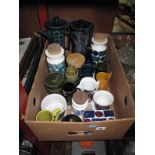 A Selection of Portmeirion Coffee Pots, storage jars, casters and spares, including Susan Williams-