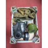 A Late XX Century British Military Gas Mask, plus another.