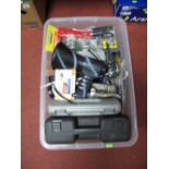 A Quantity of Tools, including a large boxed set of drill bits and unopened hand riveter set,