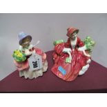 Royal Doulton Figurines: Cissie HN 1809 and Lydia HN 1908. (2)