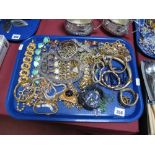 Assorted Modern Diamanté and Other Costume Jewellery, including bangles, bracelets, necklaces etc :-