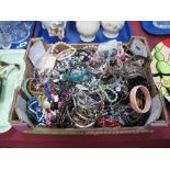 A Large Mixed Lot of Assorted Costume Jewellery :- One Box