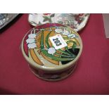 A Moorcroft Pottery Rectangular Lidded Box in the "Fleurs Deco" Design by Vicky Lovatt, shape 125/4,