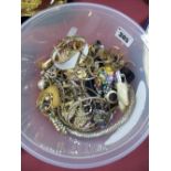 Assorted Costume Jewellery, including chains, bracelets, brooches, earrings etc.