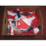 A Quantity of More Modern "Silk" Flags, many American themes noted.