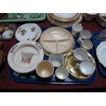 Early XX Century and Later Baby Plates, including Brentleigh ware, Devon ware, etc, plus similar