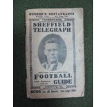 1931-32 Sheffield Telegraph Football Guide and Annual.