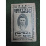 1928-29 Sheffield Telegraph Football Guide and Annual.