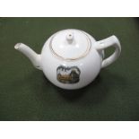 "Souvenir Wembley Exhibition 1925" Grafton China Teapot, with painted and printed scene of the old