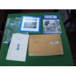 Everton 1933 F.A. Cup Final Commemoration Dinner Menu, autographed in ink by thirteen of the Everton