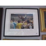 Pele Autograph Limited Edition, 32 of 225, giclee print of "World Cup Victory, 1970", 29.5 x