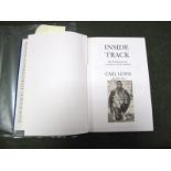 Carl Lewis First Edition of his Autobiography, with dust jacket, signed pictorial press cutting of