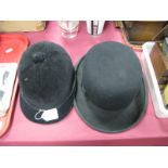 A Gentleman's Bowler Hat, by G.A. Dunn & Co Ltd, London, together with a riding hat bearing label