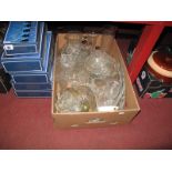 Five Capri Crystal "Concerto" Wine Gift Sets, all boxed, together with a box of glass, vases,