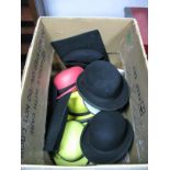 A Large Quantity of Theatrical Hats, in a large box.