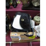 Assorted Ladies' Evening Bags, a lambs wool hat, Dior stockings, evening gloves and other items.