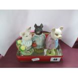 Three Beswick Beatrix Potter Figures, including "Little Pig Robinson", (silver backstamp), "