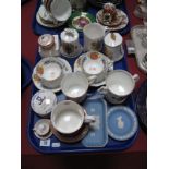 A Collection of Royal Commemorative China Wares, including twin handled mugs, teacups and saucers,