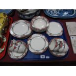 Crown Ducal "Orange Tree" Teaware, comprising:- six tea plates, four side plates, six dishes, four