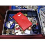 Assorted Costume Jewellery, including beads, rings, brooches etc :- One Box