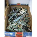 Twenty Diecast and Plastic Model WWII Aircraft, R.A.F., Luftwaffe, U.S. Air Force, japan and