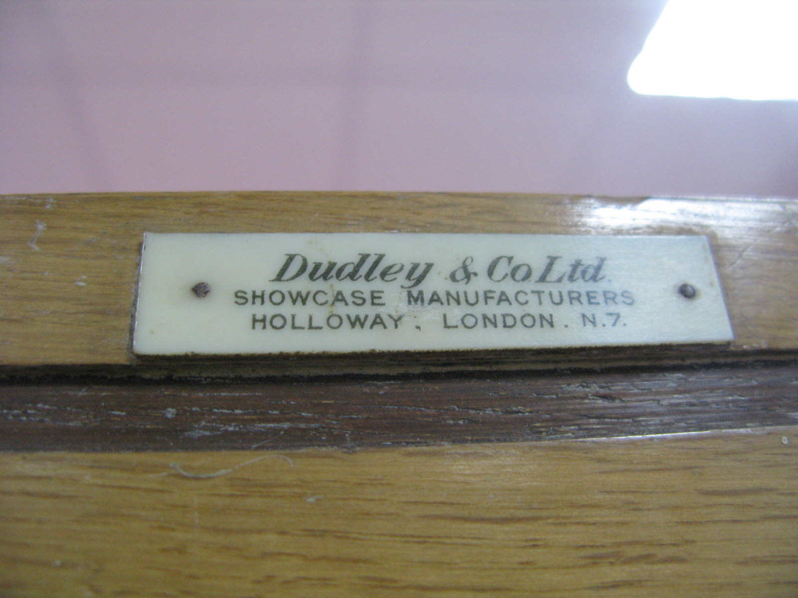 An Early - Mid XX Century Light Oak Haberdashery Shop Display Cabinet, bearing makers label " - Image 4 of 5